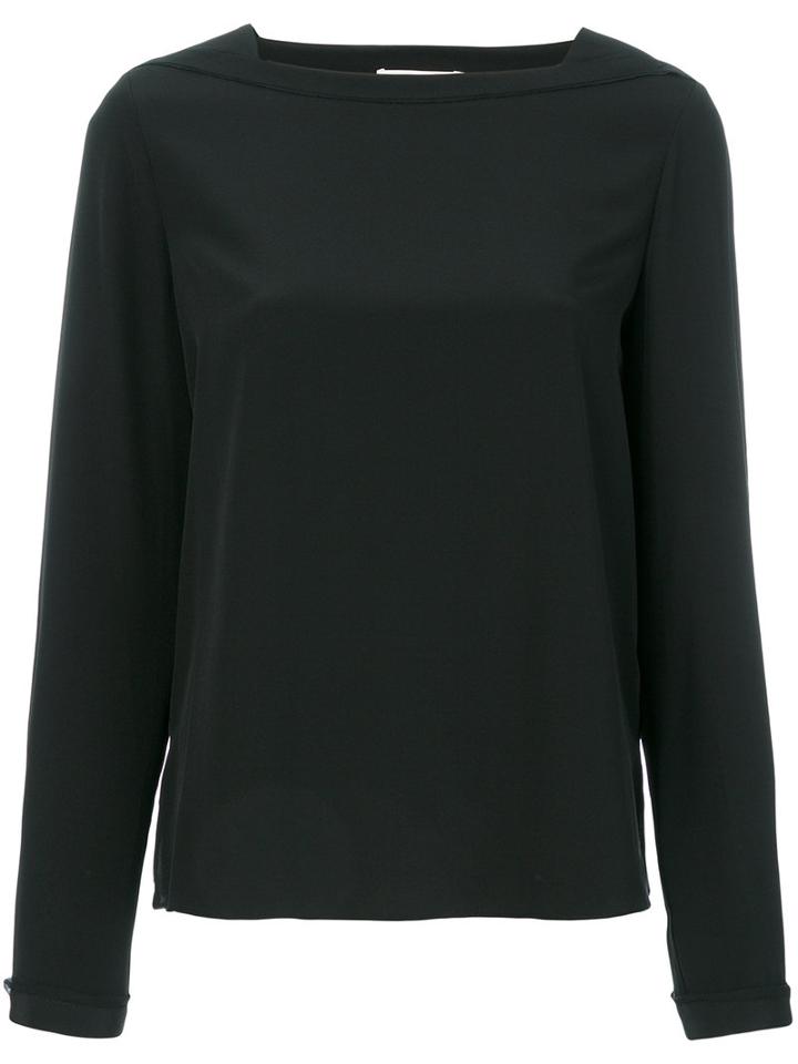 3.1 Phillip Lim - Long-sleeve Blouse - Women - Silk - 4, Black, Silk