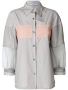 Prada Contrasting Stripe Shirt - Grey