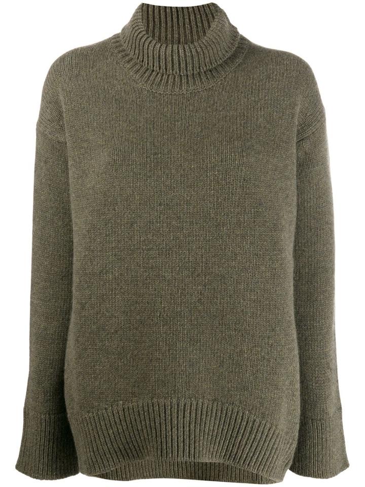 Plan C Turtleneck Jumper - Green