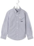 Boss Kids Striped Shirt, Boy's, Size: 6 Yrs, Blue