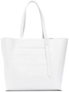 Giorgio Armani Embossed Logo Tote - White