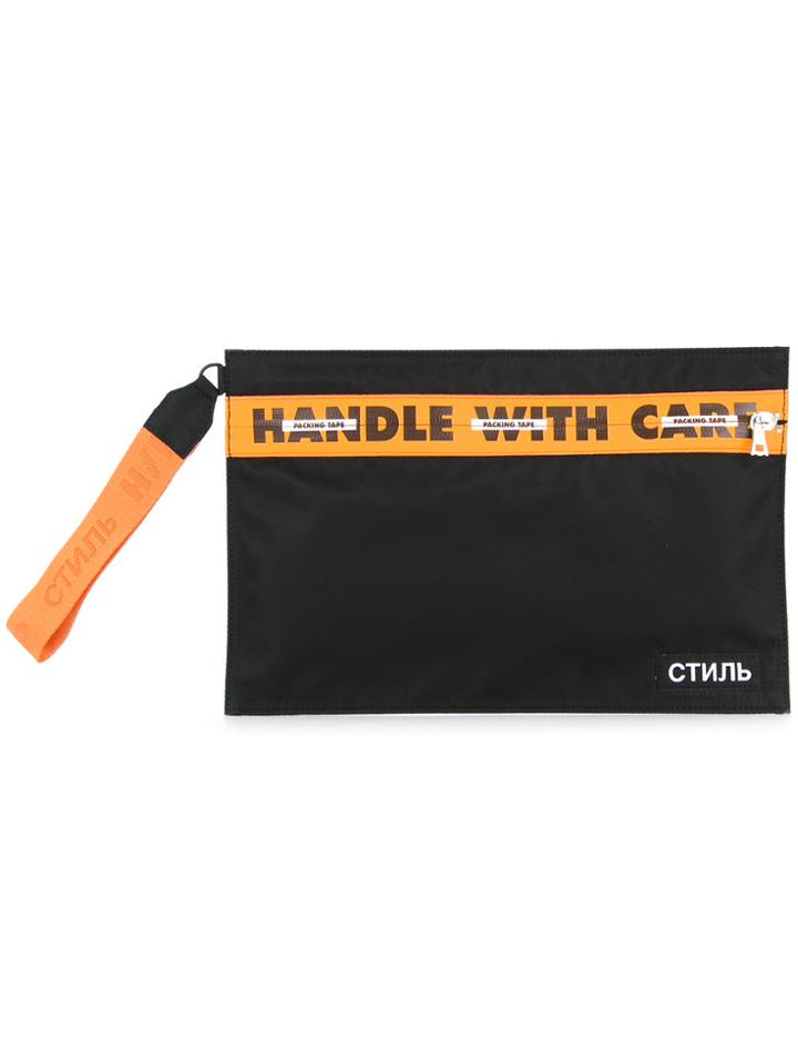 Heron Preston Handle Clutch - Black