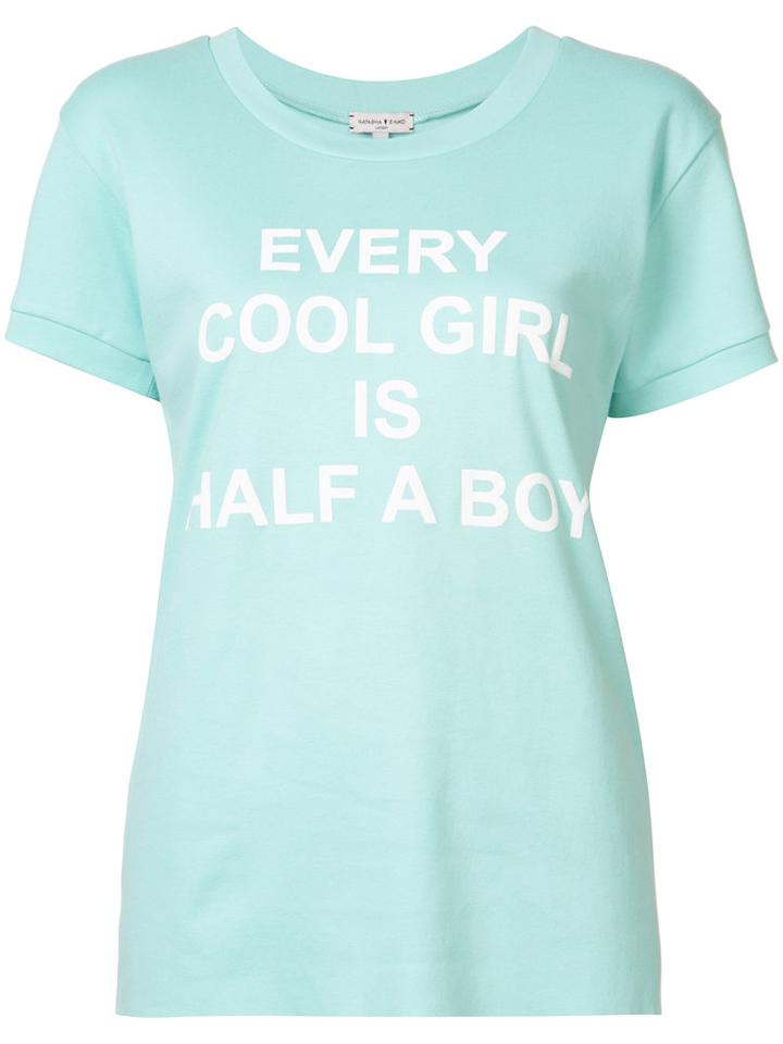 Natasha Zinko - Cool Girls T-shirt - Women - Cotton - Xs, Green, Cotton