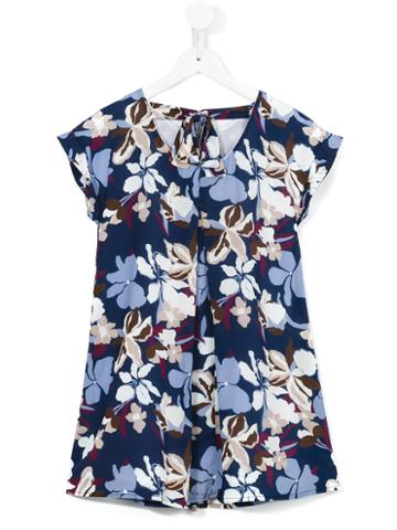 Ki 6 Kids Floral Print Dress, Girl's, Size: 12 Yrs, Blue