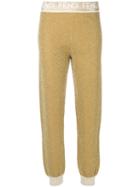 Fendi - Logo Print Leggings - Women - Virgin Wool - 40, Grey, Virgin Wool