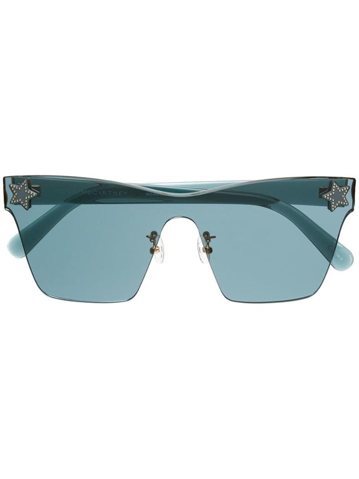 Stella Mccartney Eyewear Star Studded Sunglasses - Green