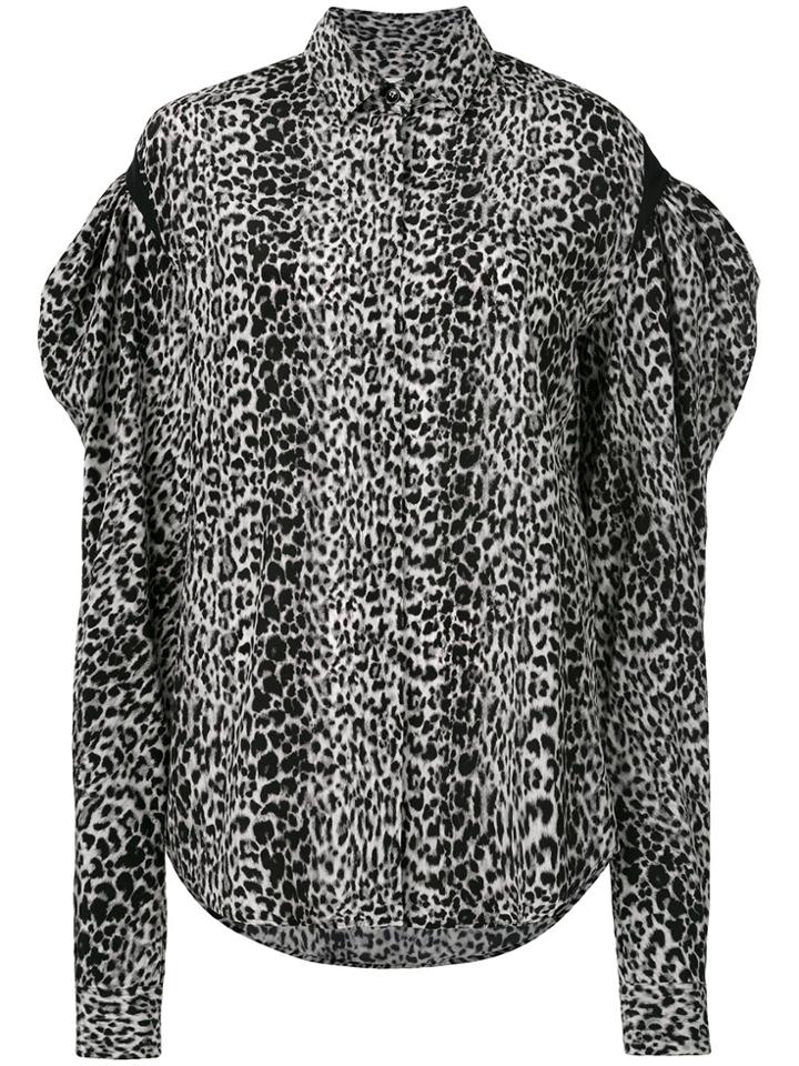 Saint Laurent Drop Puff Sleeve Shirt - Black