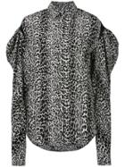 Saint Laurent Drop Puff Sleeve Shirt - Black