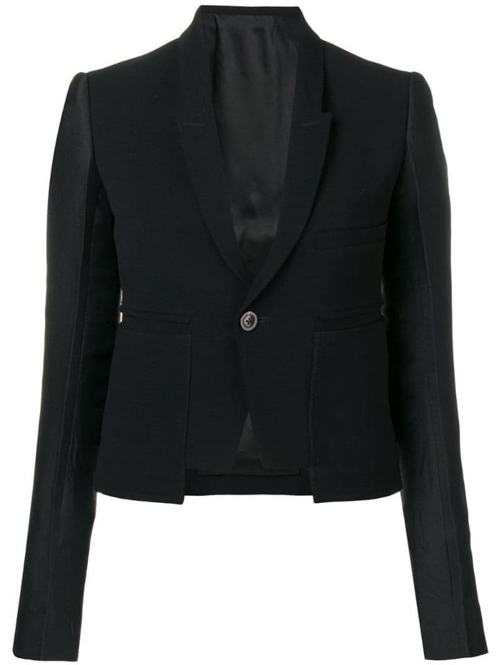 Rick Owens Alice Cropped Blazer - Black