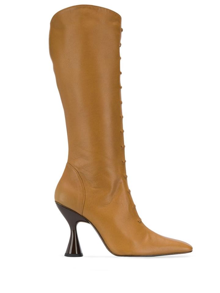 Dorateymur Stainless Lace-up Boots - Brown