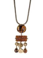 Yves Saint Laurent Vintage Leopard Chinese Pendant