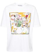 Rochambeau Flower Vase Printed T-shirt - White