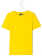 Tommy Hilfiger Junior Embroidered Logo T-shirt - Yellow & Orange