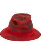 Horisaki Design & Handel Distressed Hat, Men's, Size: Large, Red, Rabbit Fur Felt