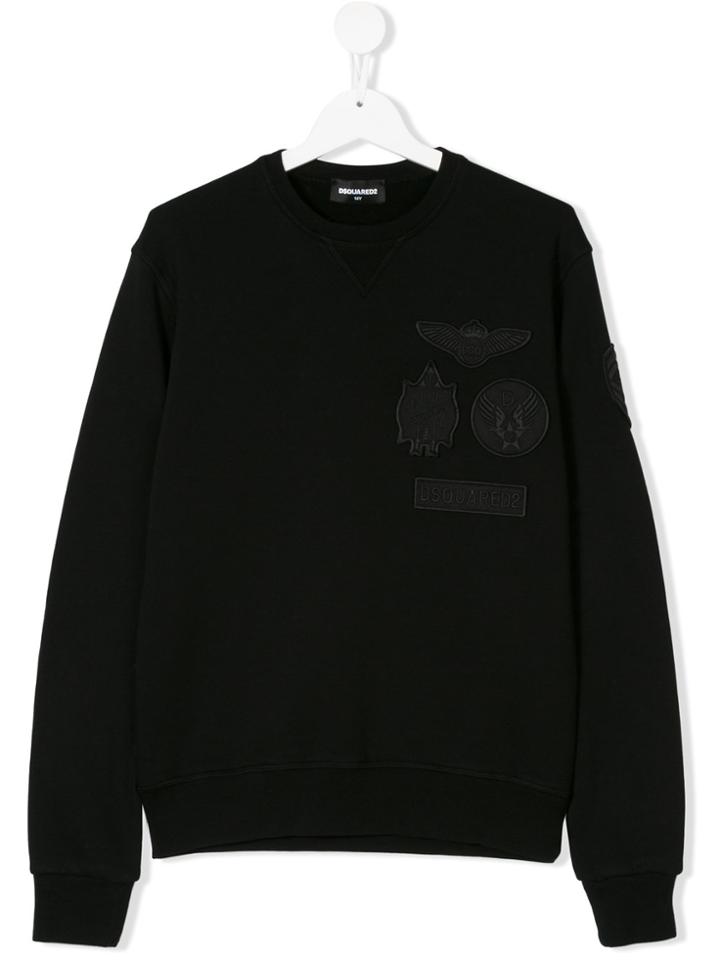 Dsquared2 Kids Badge Patch Sweatshirt - Black