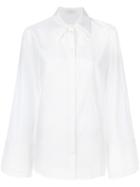 Capucci - Double Detail Shirt - Women - Silk/cotton - 44, White, Silk/cotton