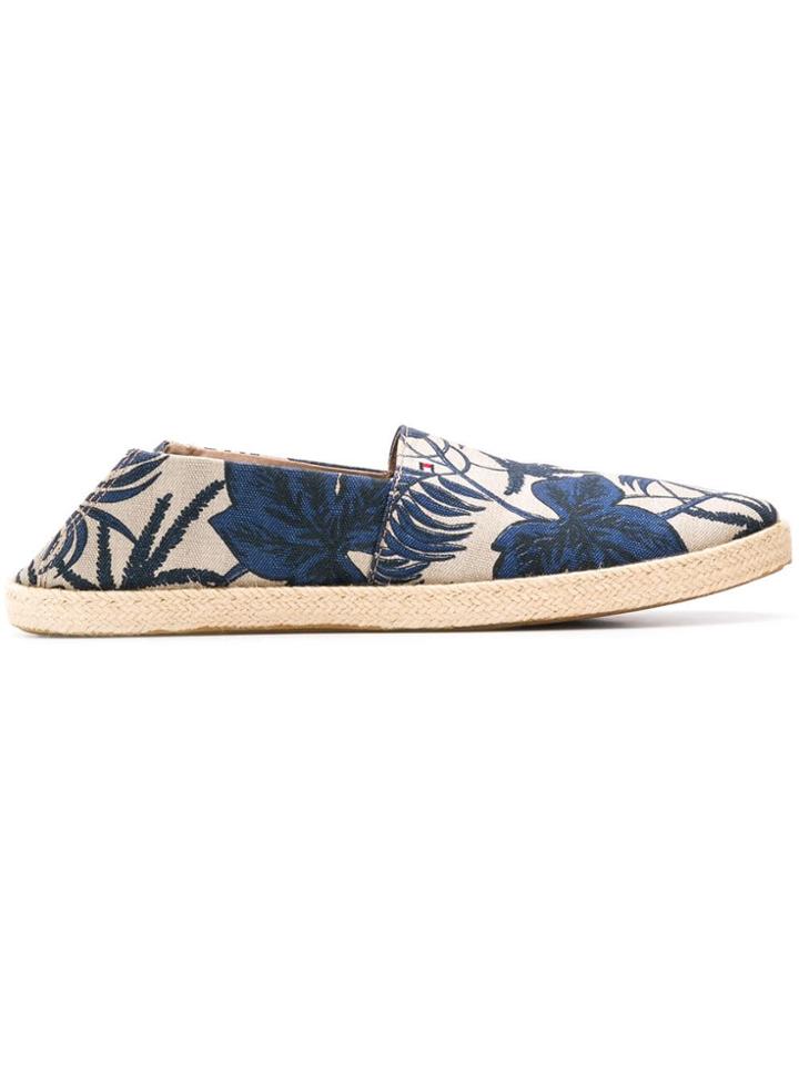 Tommy Hilfiger Tropical Leaf Print Espadrilles - Neutrals