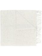 Closed Long Fringe Scarf - Nude & Neutrals