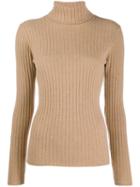 Allude Ribbed Sweatshirt - Brown