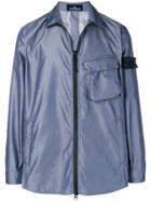 Stone Island Shadow Project Lenticular Zip-up Jacket - Blue