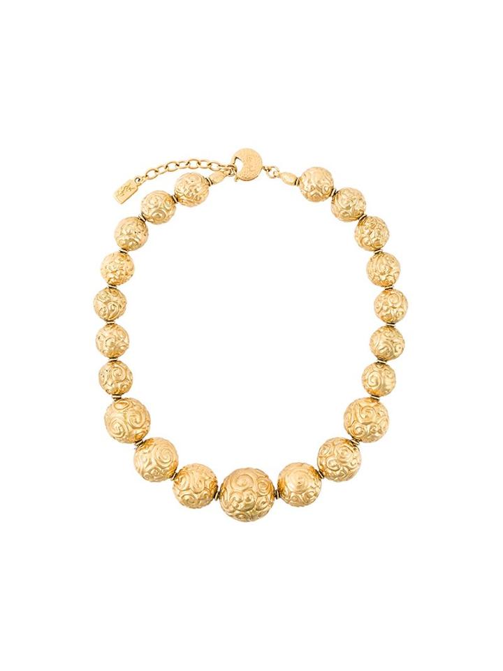 Yves Saint Laurent Vintage Large Beaded Neckalce