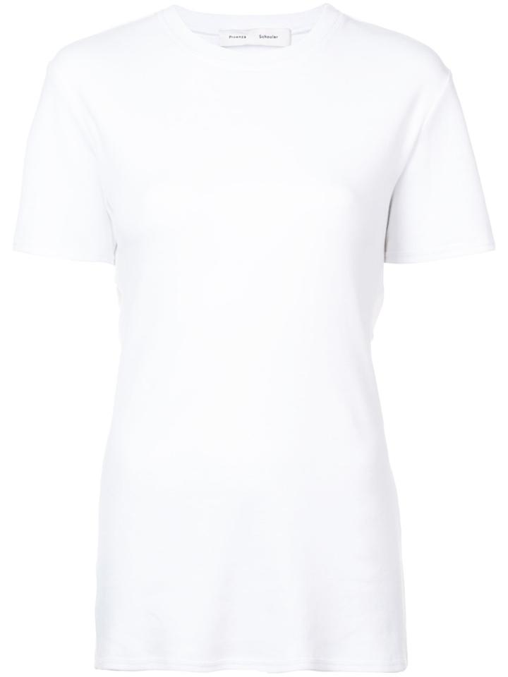Proenza Schouler Pswl Cotton Short Sleeve Top - White