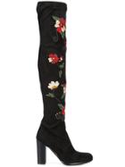 Sam Edelman Embroidered Knee-length Boots - Black