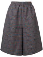Mm6 Maison Margiela Checked Knee-length Shorts - Black