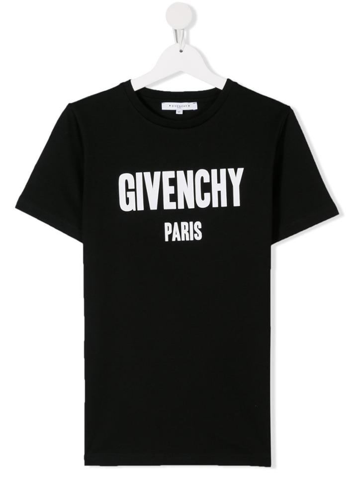 Givenchy Kids Teen Logo Print T-shirt - Black