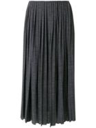 Saint Laurent Long Frill Skirt - Brown