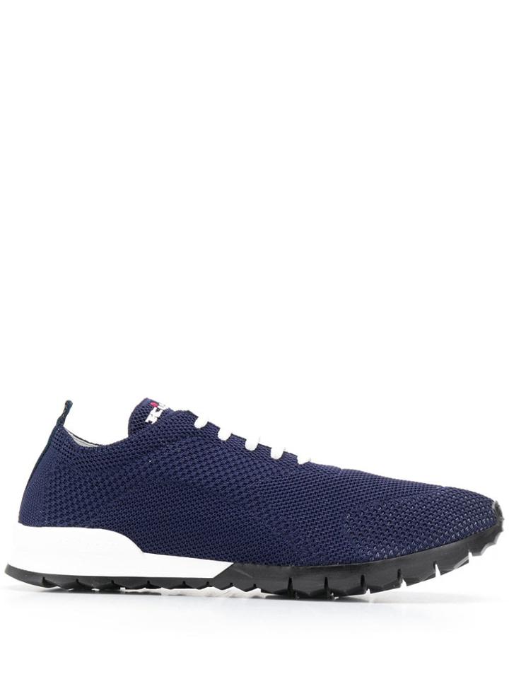 Kiton Knitted Upper Low-top Sneakers - Blue