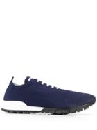 Kiton Knitted Upper Low-top Sneakers - Blue