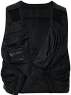 Julius Divided Oversized Gilet - Black