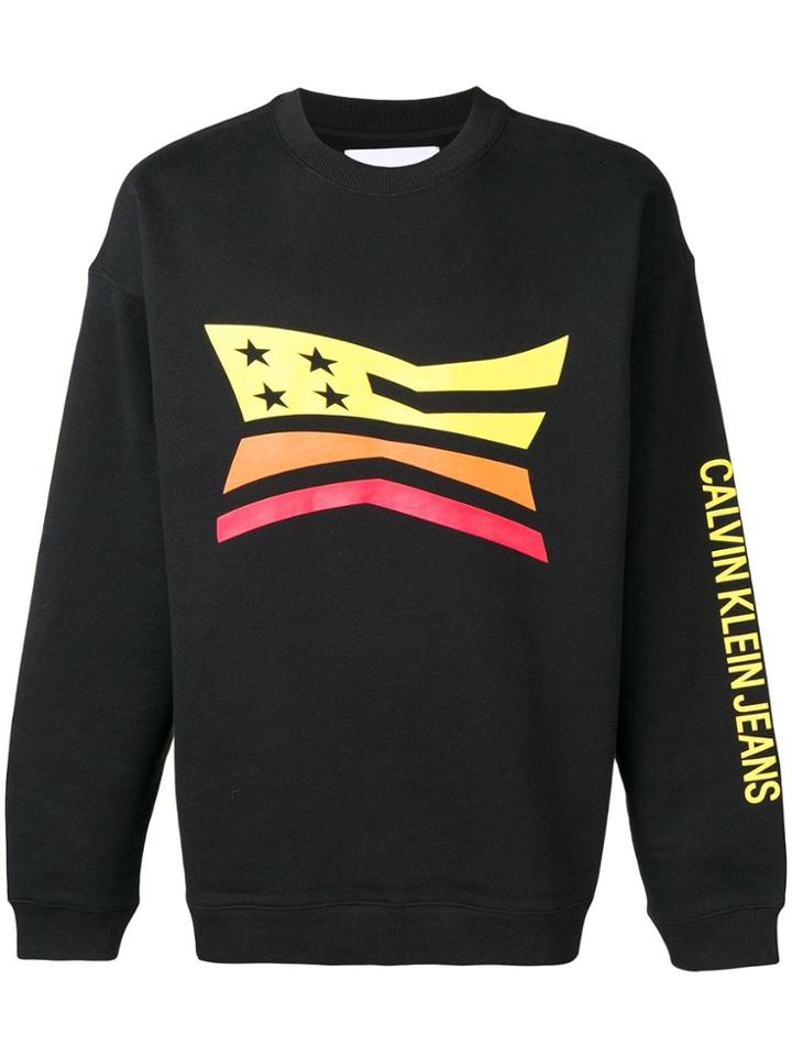 Calvin Klein Jeans Graphic Logo Sweatshirt - Black