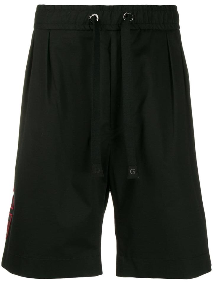 Dolce & Gabbana Side Panelled Shorts - Black