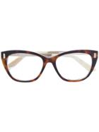 Calvin Klein Tortoiseshell Glasses Frame - Brown