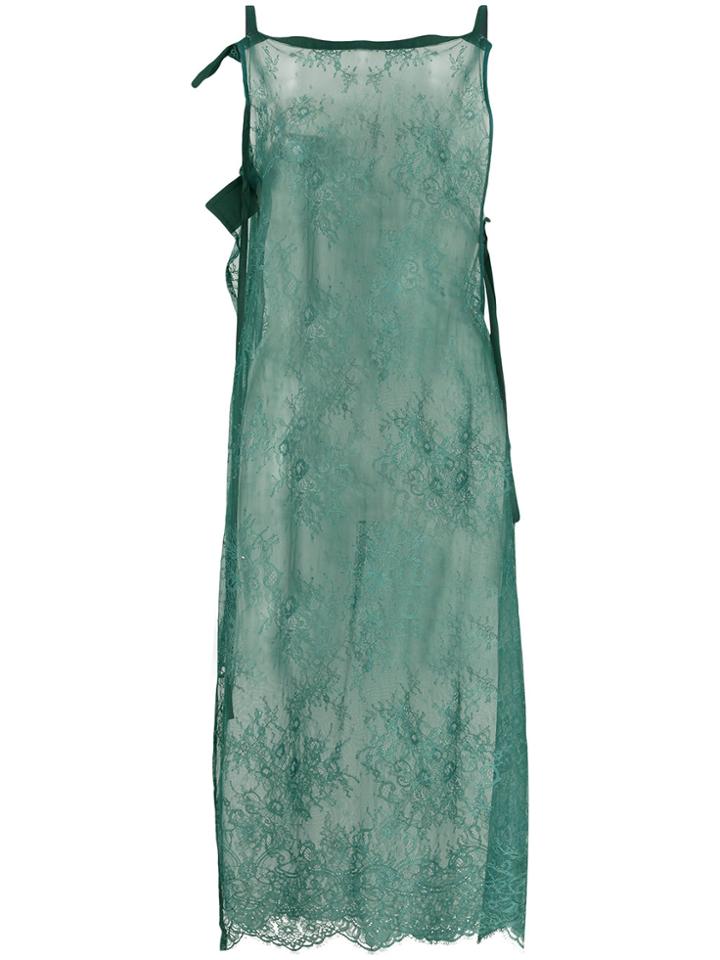 Y's Sheer Long Top - Green