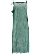 Y's Sheer Long Top - Green