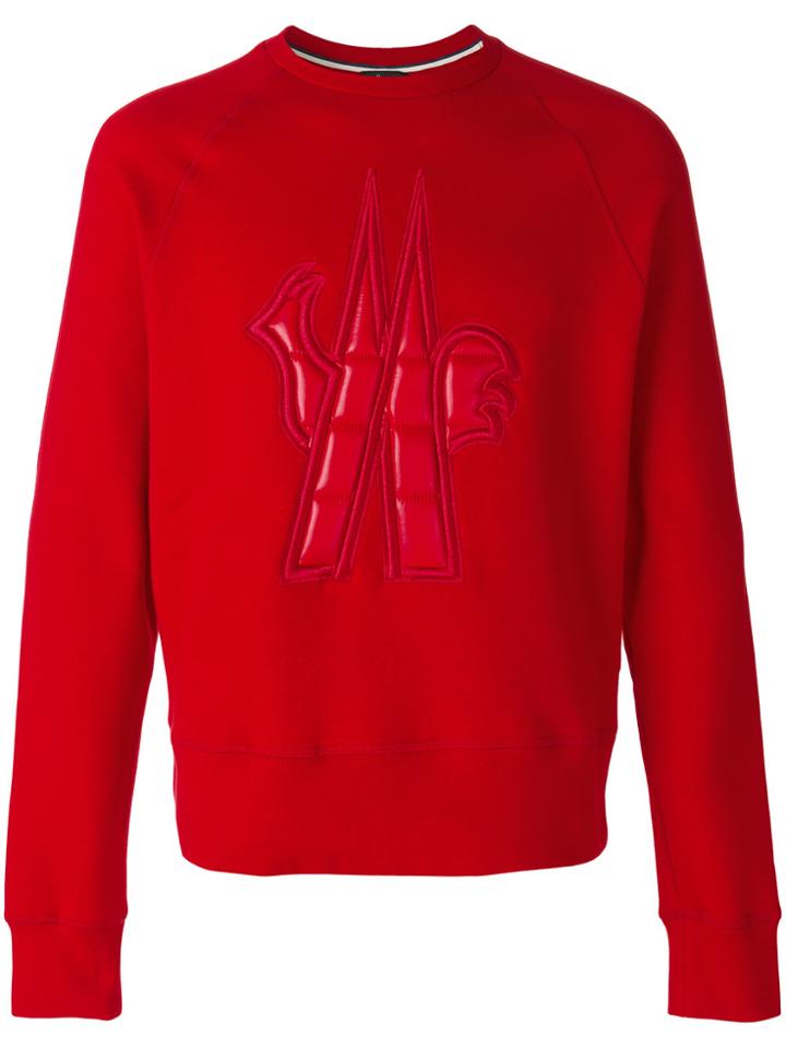 Moncler Grenoble Printed Sweatshirt - Red