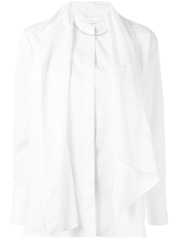 Ports 1961 Draped Detail Shirt - White