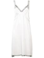R13 Half Slip Dress, Women's, Size: Small, White, Silk/cotton/polyurethane