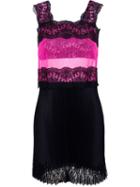 Christopher Kane Lace Dress With Pleated Skirt