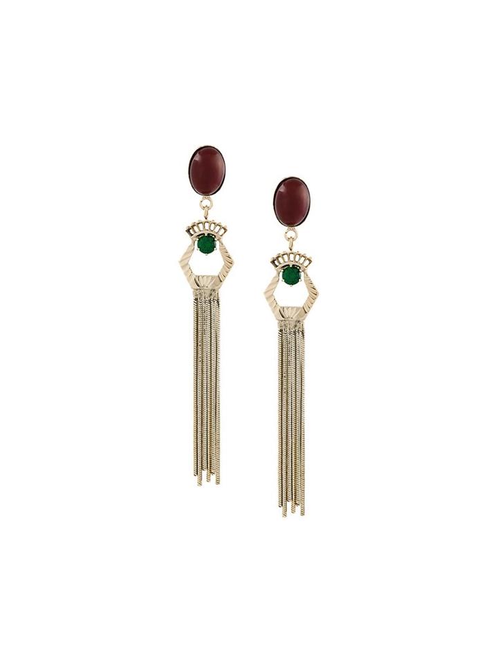 Iosselliani 'anubian Jewels' Fringed Earrings