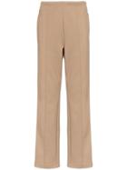 Maison Margiela Striped Wide-leg Cotton-blend Trousers - Nude &