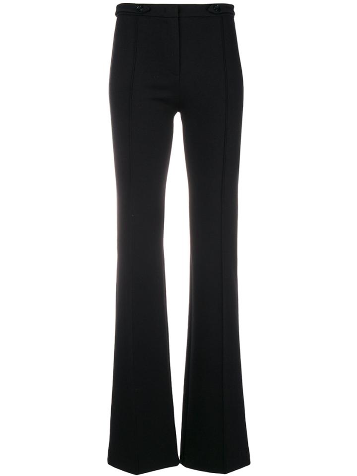 Pinko Creased Flared Trousers - Black