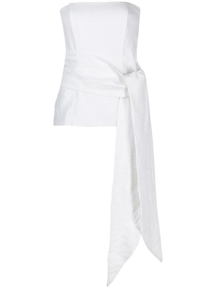 Federica Tosi Strapless Waist-tied Top - White