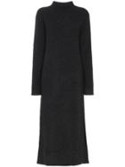 Le Kasha Belize Knitted Asymmetric Cashmere Dress - Grey
