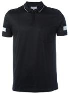 Lanvin Sleeve Stripe Polo Shirt, Men's, Size: Xl, Black, Cotton/polyurethane