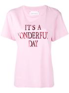 Alberta Ferretti It's A Wonderfull Day T-shirt - Pink & Purple