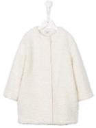 Monnalisa Collarless Coat, Girl's, Size: 6 Yrs, White